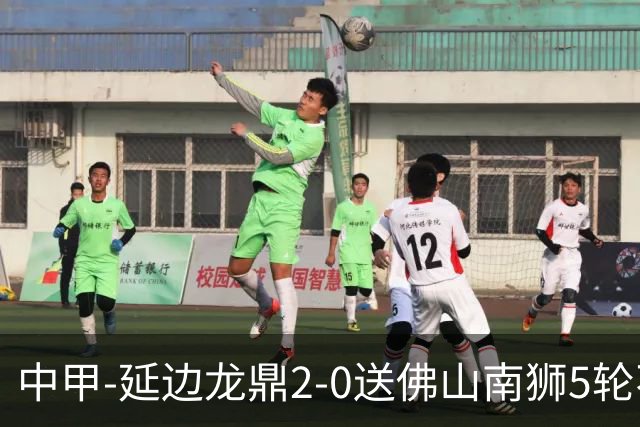 中甲-延边龙鼎2-0送佛山南狮5轮不胜 多明戈斯角球破门徐继祖建功